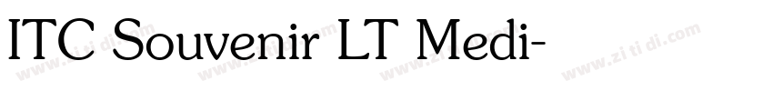 ITC Souvenir LT Medi字体转换